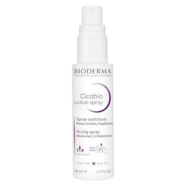 Loção Spray Reparadora Secante Bioderma Cicabio para Pele Irritada 40ml