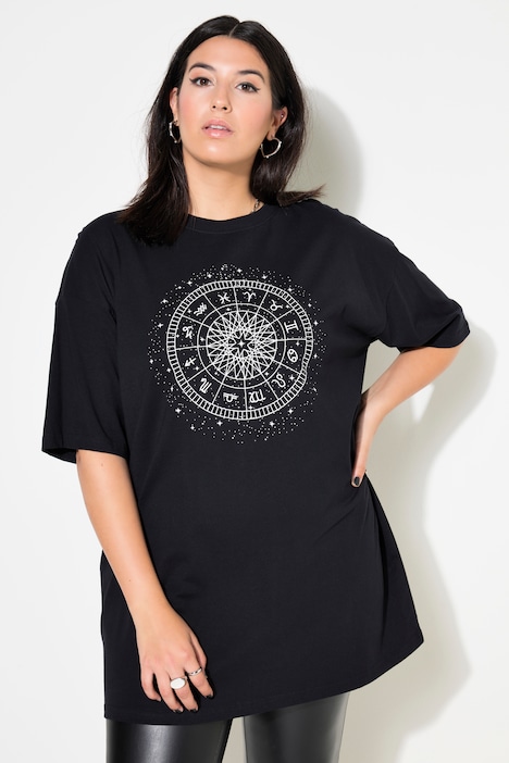 T-Shirt, oversized, Astro Print