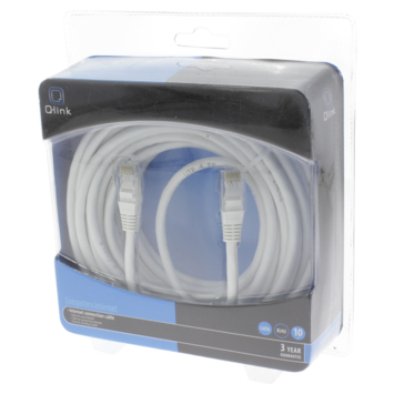 Q-Link UTP kabel CAT6 AWG26 2RJ45 10 meter wit