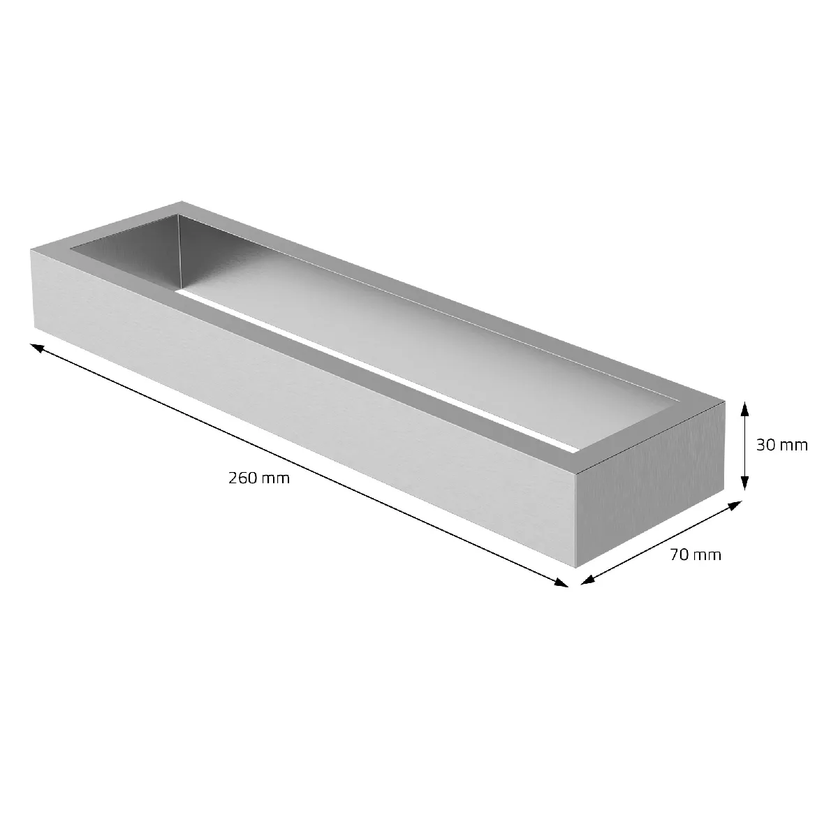 ML-Design porte-serviettes inox autocollant