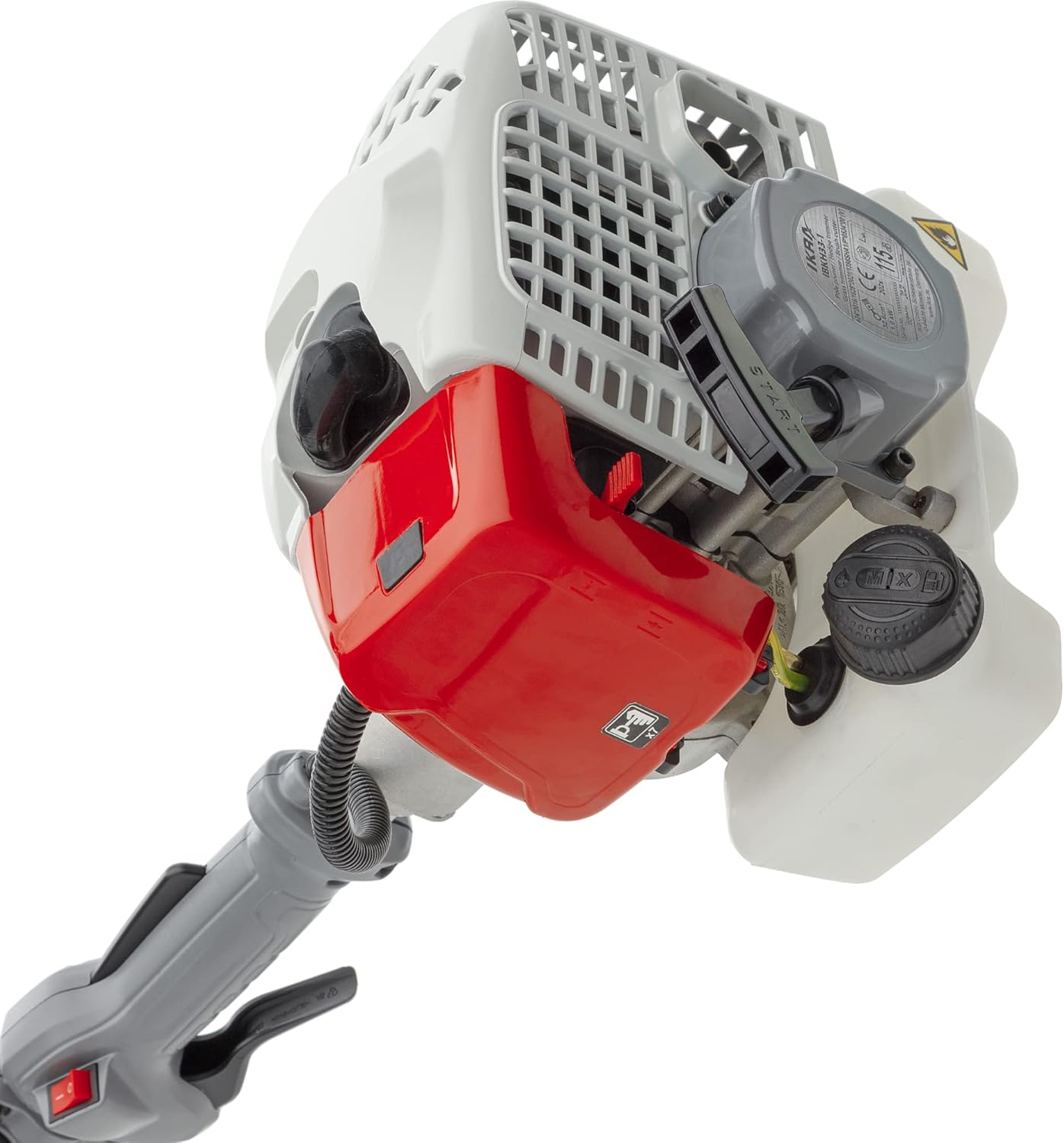 IKRA Multitool IBKH 33-1 Benzin 4in1: Freischneider Rasentrimmer Entaster Heckenschere inkl. Verlängerung