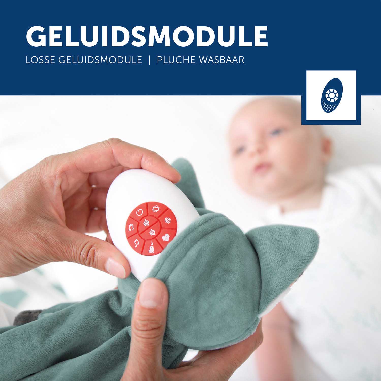 Zazu Knuffeldoekje Comforter Felix the Fox groen