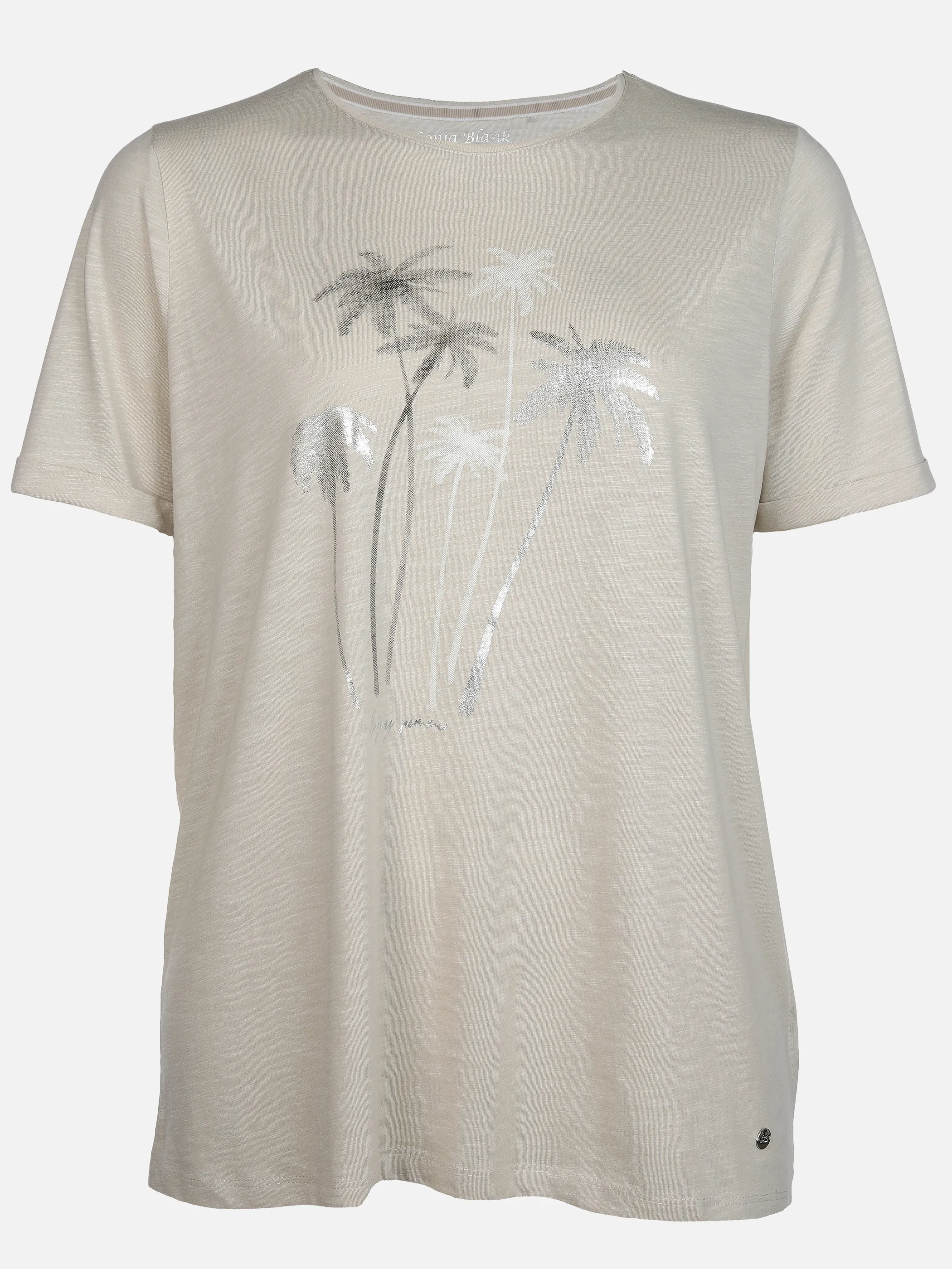 Große Größen T-Shirt mit Glitzerprint