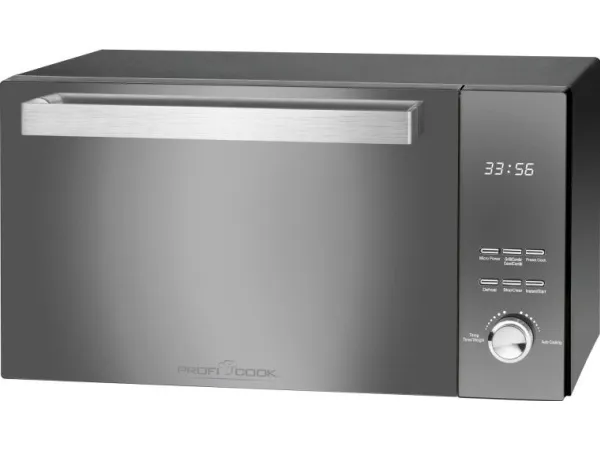 ProfiCook PC-MWG 1204 - Mikrobølgeovn med grill - 23 liter - 800 W - sort