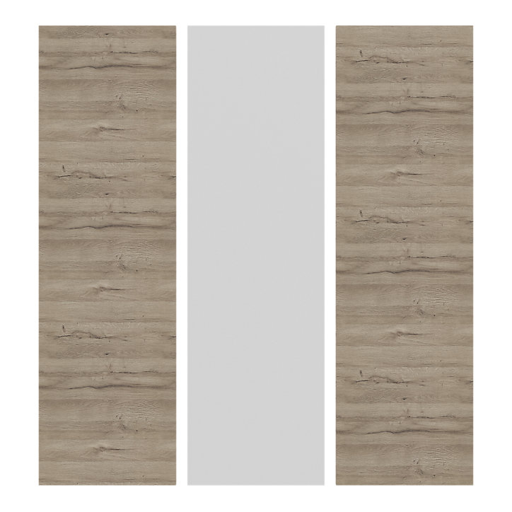Côté de remplacement électroménager Goodhome Pachira Bois clair H. 201 cm x l. 57 cm x Ep. 18 mm