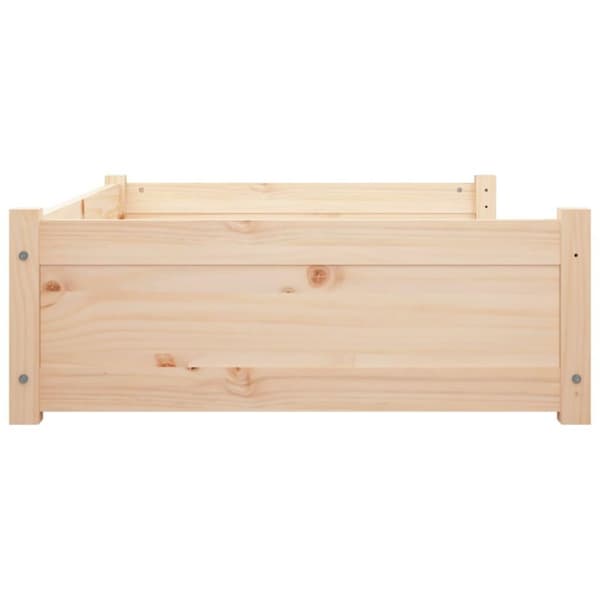 vidaXL Hundeseng 95,5x65,5x28 cm heltre furu