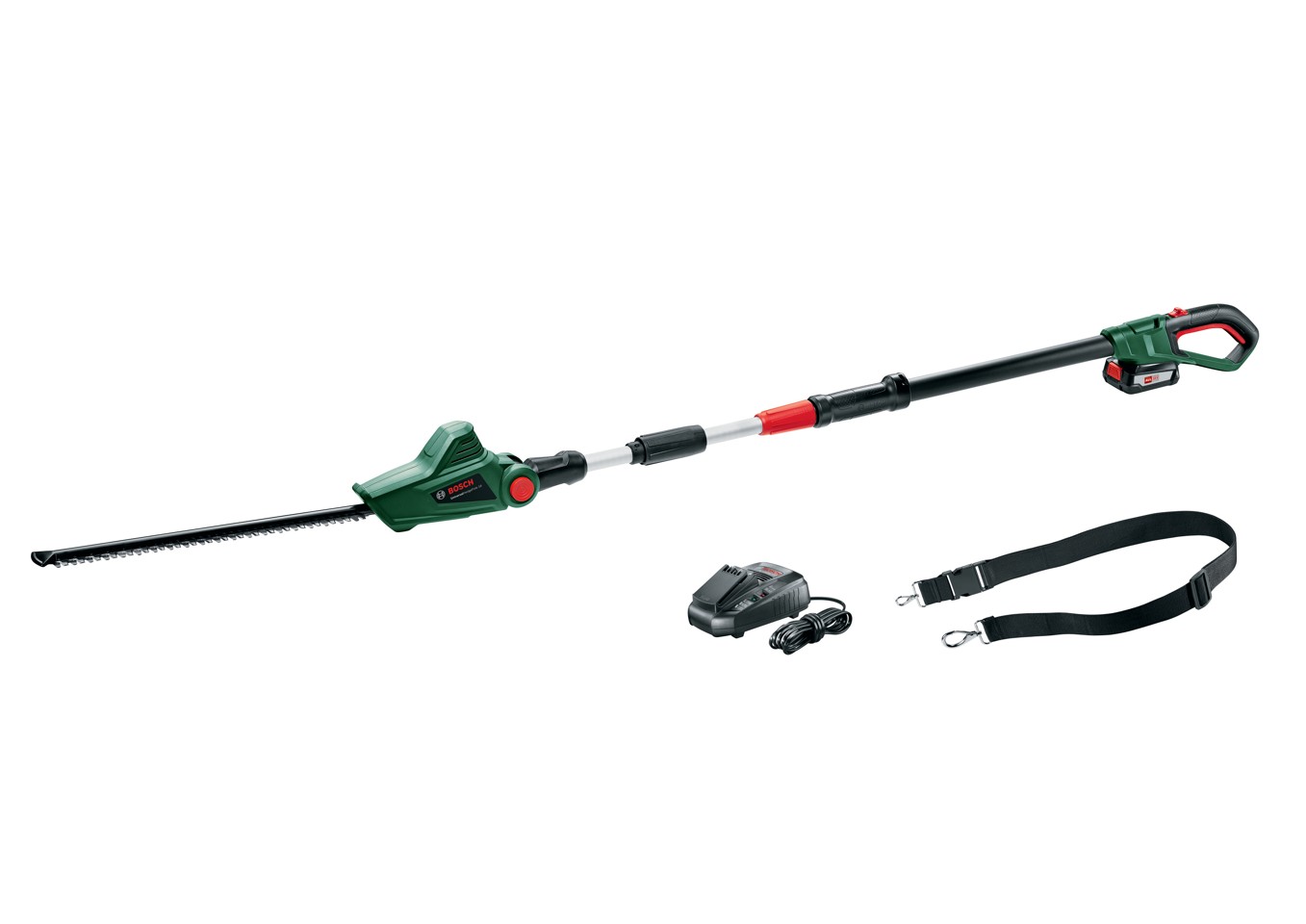 Bosch - Akku Teleskop Hækkeklipper - Batteridrevet (Batteri & Lader inkluderet)