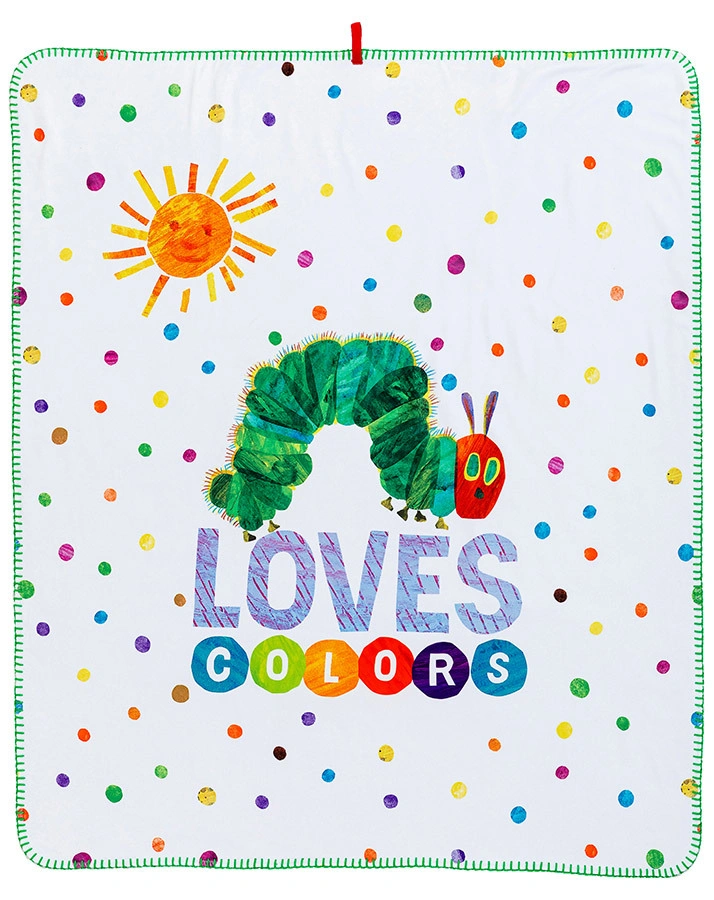 Kuscheldecke RAUPE NIMMERSATT DOTS (75x90) in bunt
