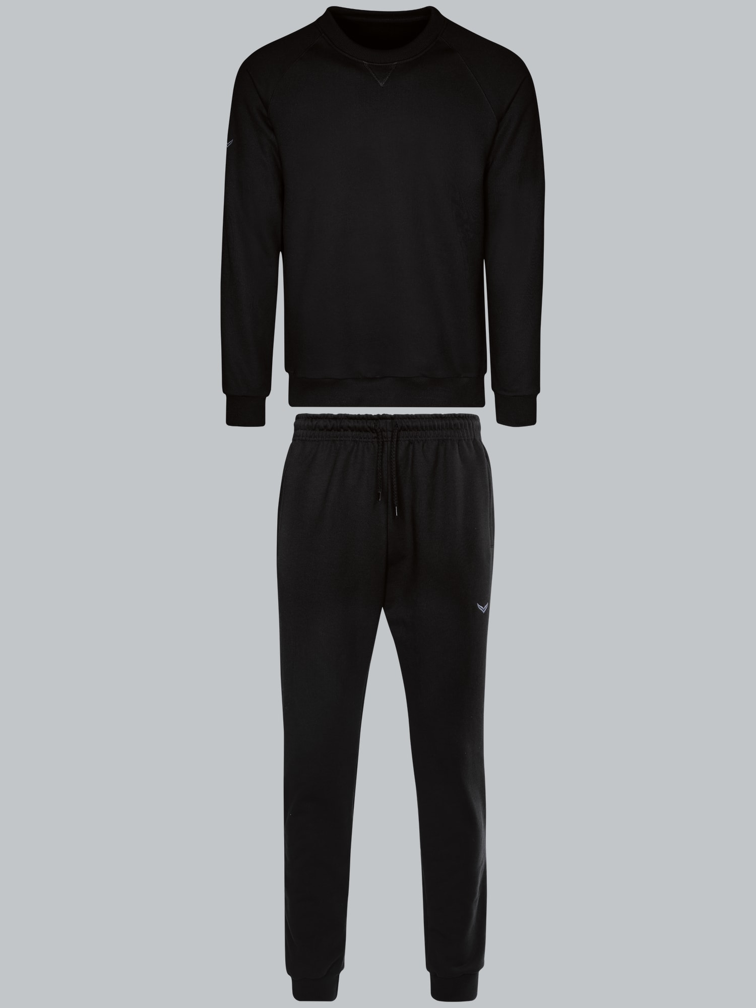 Jogginganzug in weicher Sweat-Qualität Schwarz