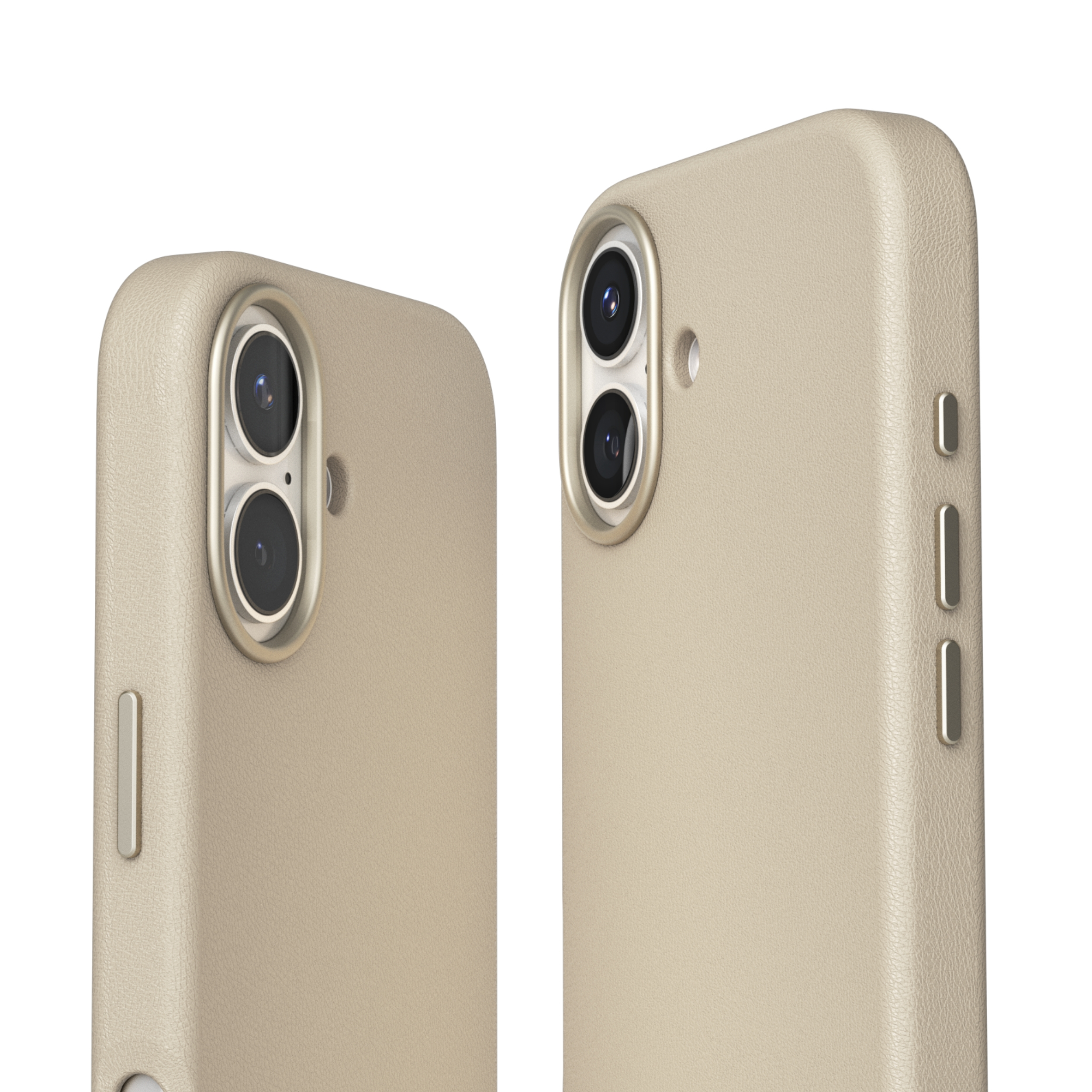 iPhone 17 MagSafe Schutzhülle Like Leather Case aus Recycelten Materialien (ELC00024) - Cream