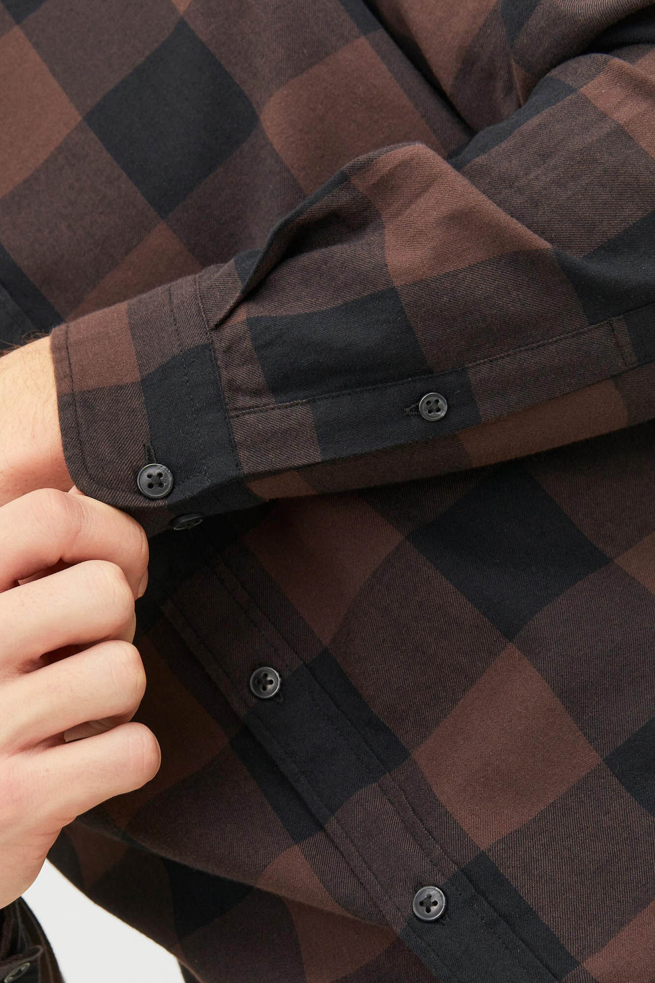 Camisa xadrez de sarja