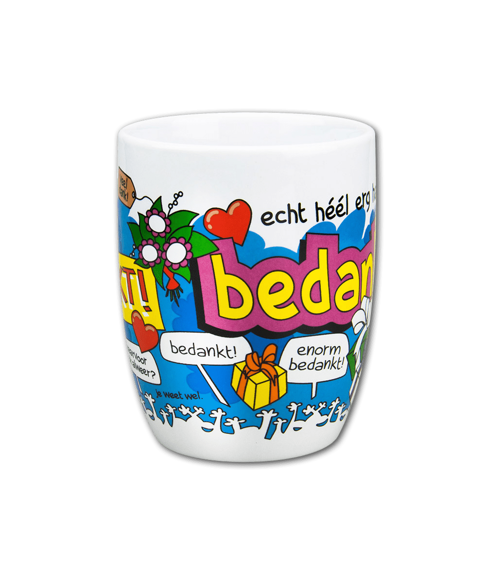 Mok Bedankt 12cm