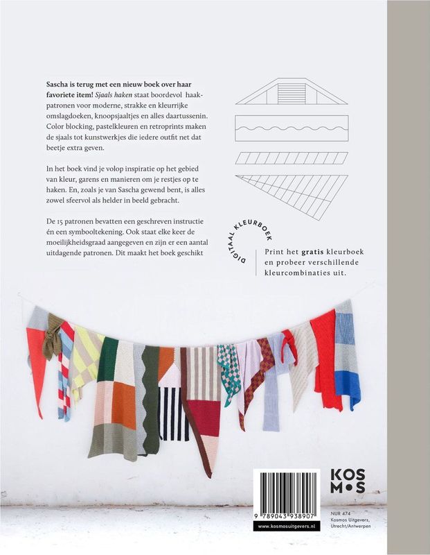 Sascha Blase-van Wagtendonk - Sjaals Haken - Boek - Kleur - 15 Patronen