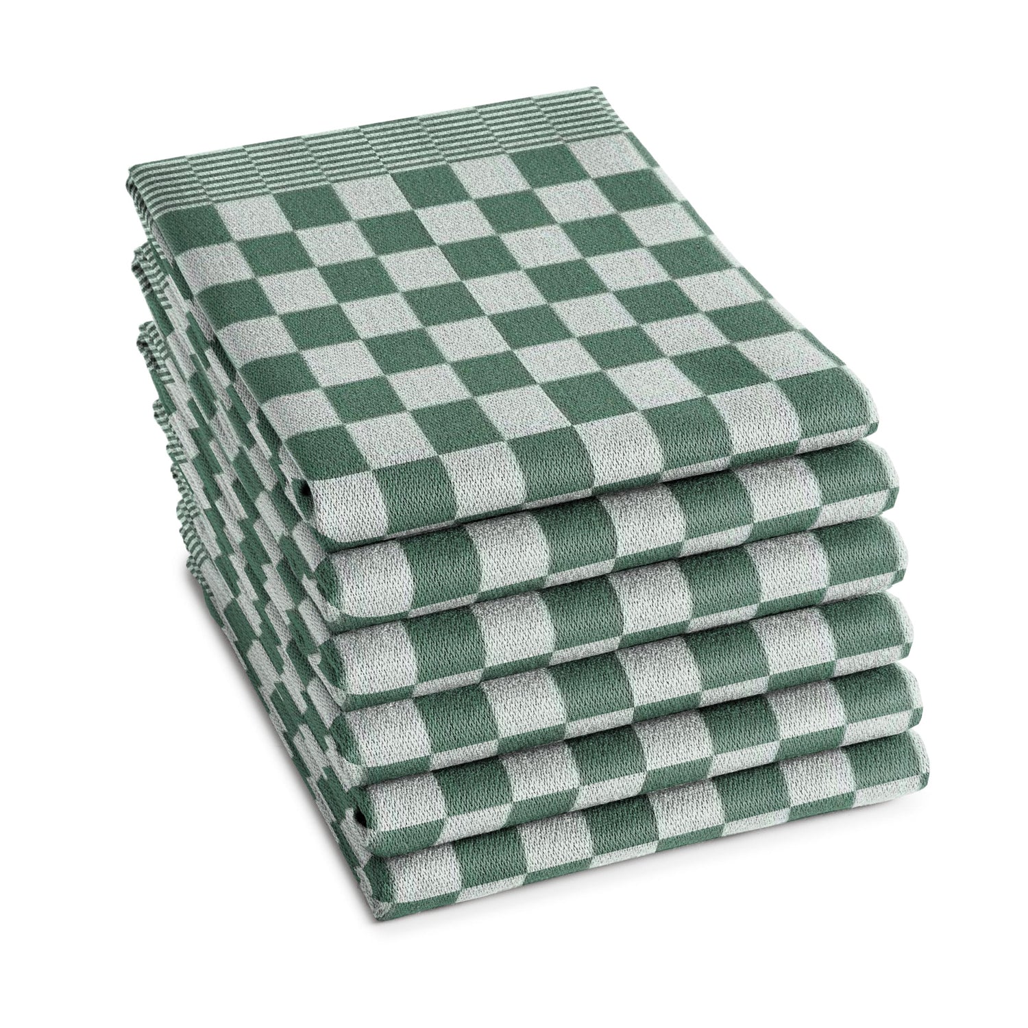 DDDDD theedoek Barbeque - 66x65 cm - Set van 6 - Groen