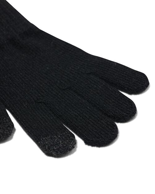 2 paires de gants enfant en maille pour écran tactile rose