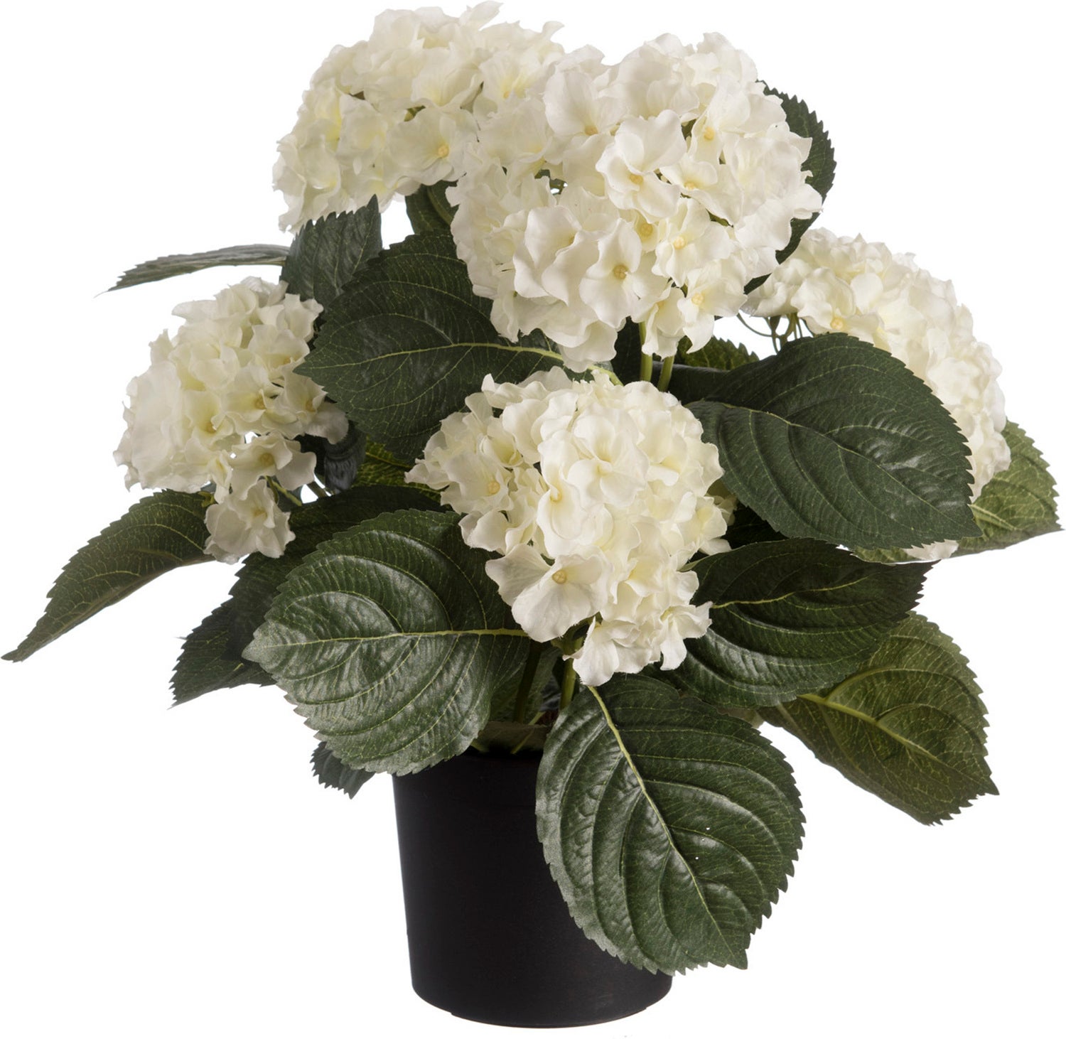 Louis Maes kunstplant Hortensia wit D 24 H 44 cm