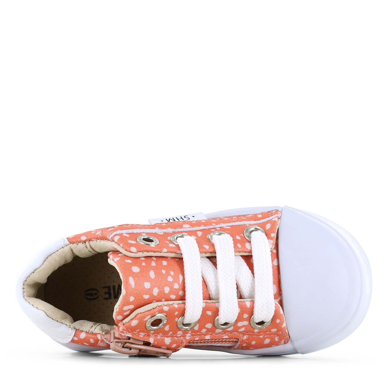 Shoesme Pfirsich Sneaker mit Reißverschluss