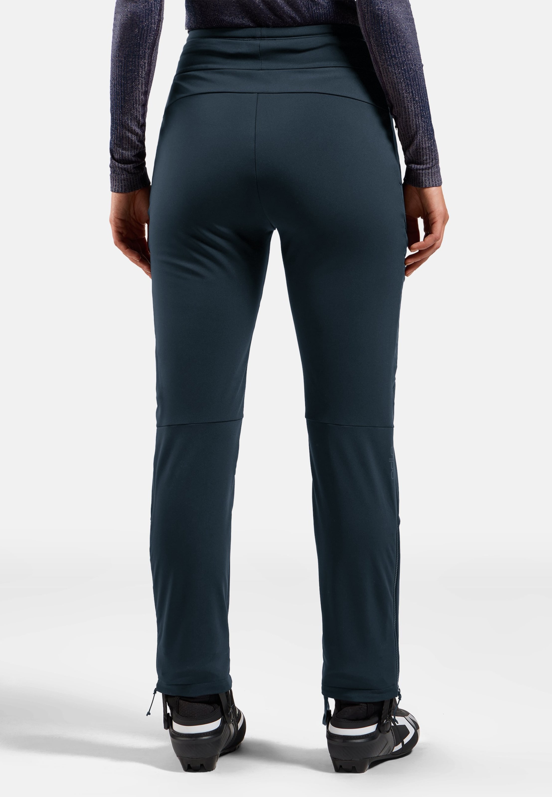 Winddichte Zeroweight X-Warm Langlaufhose in dark sapphire