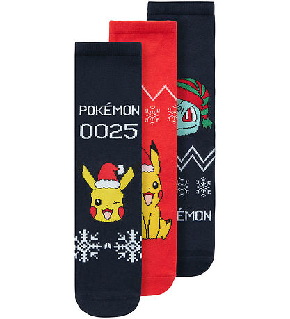 Name It Socken - 3er-Pack - NkmOdis Pokémon - Dark Sapphire m. P