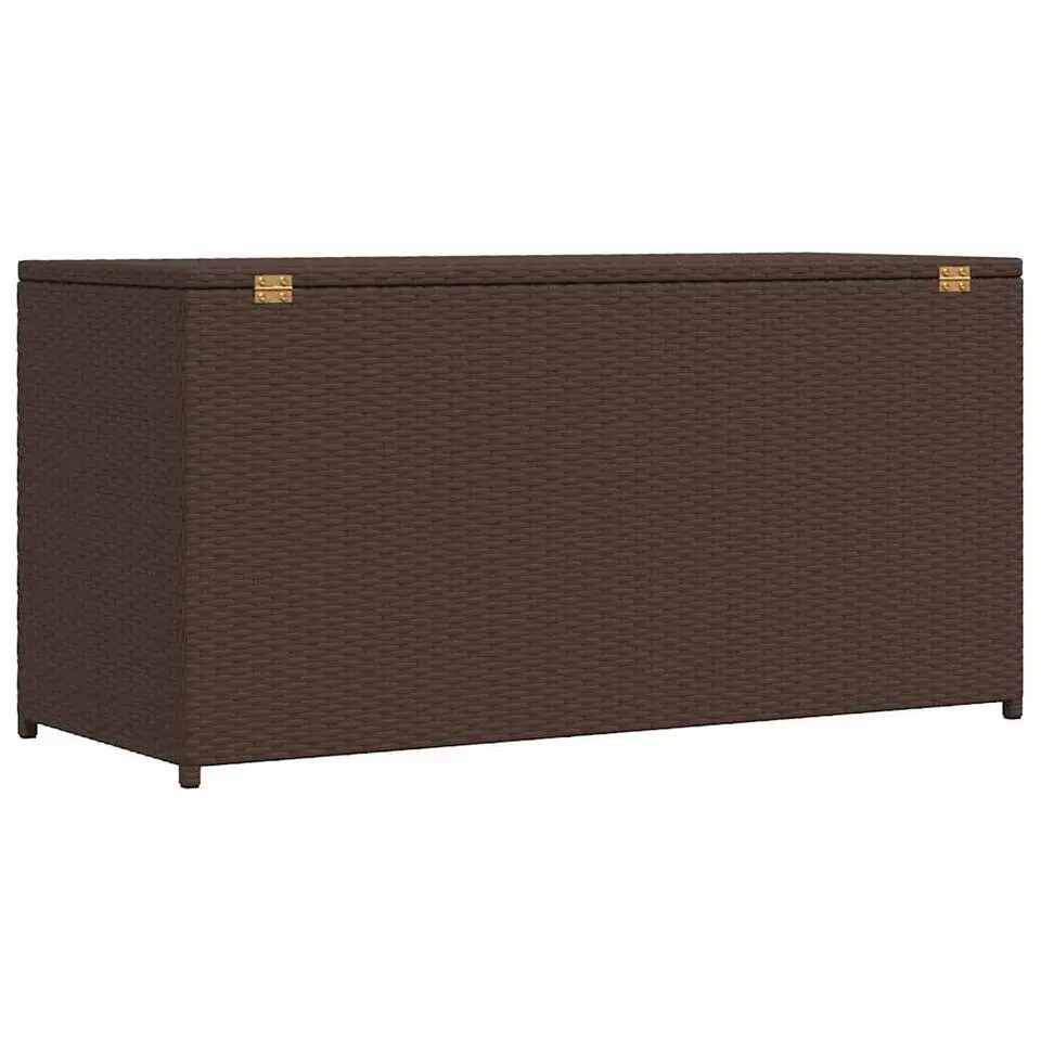 vidaXL - Opbergkist - Bruin - Poly rattan