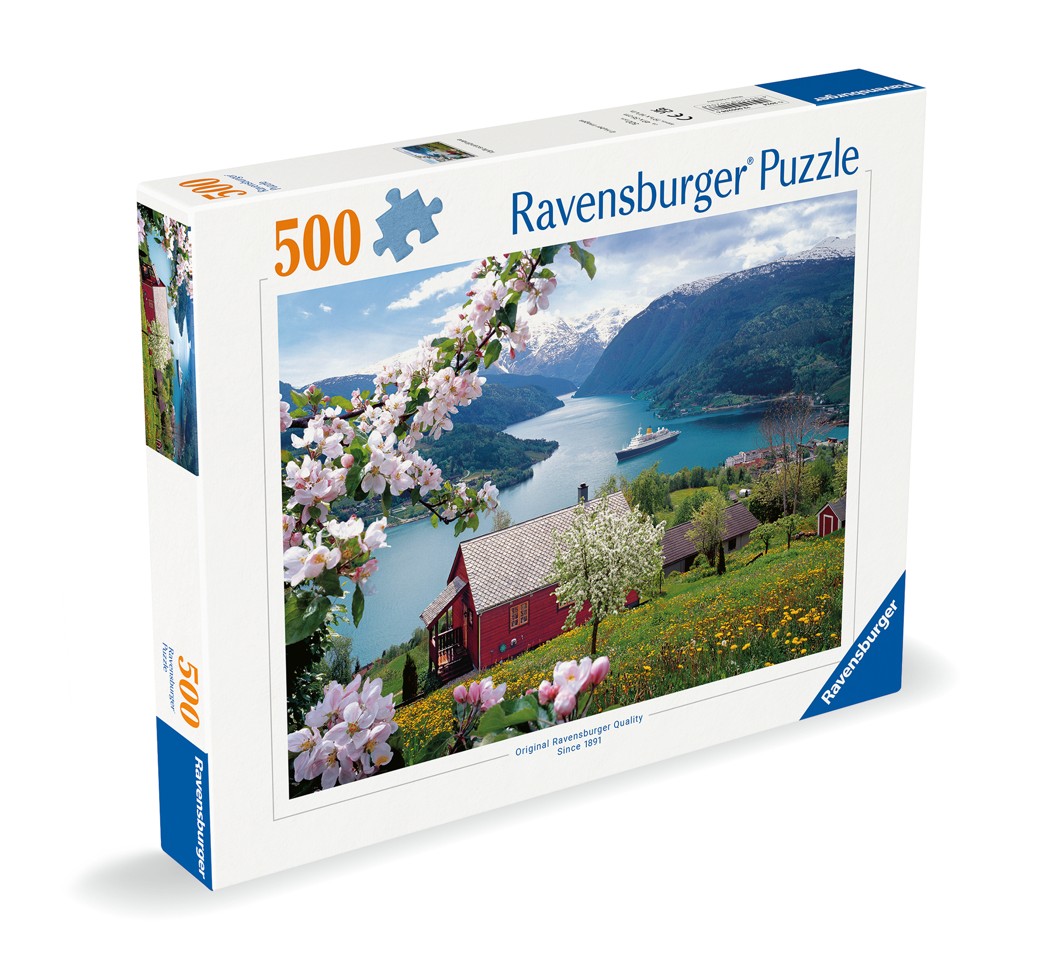 Ravensburger - Puslespil Scandinavian Landscape 500 brikker