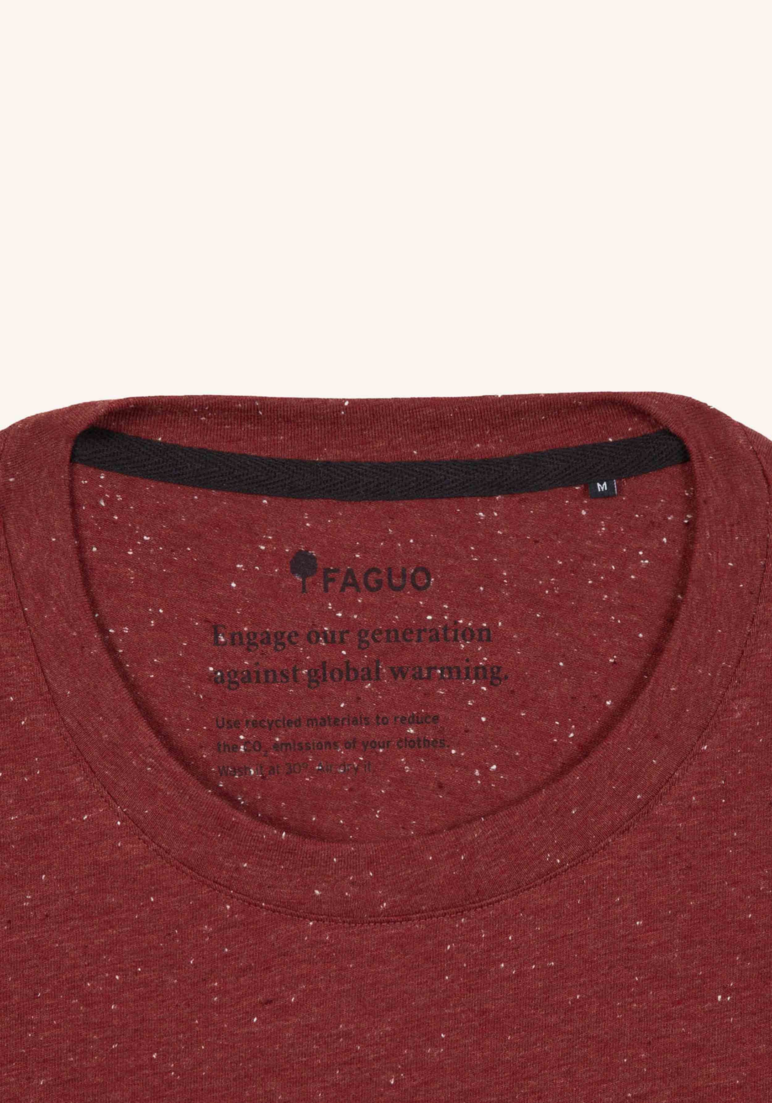 Faguo T-Shirt Olonne Knit Burgundy
