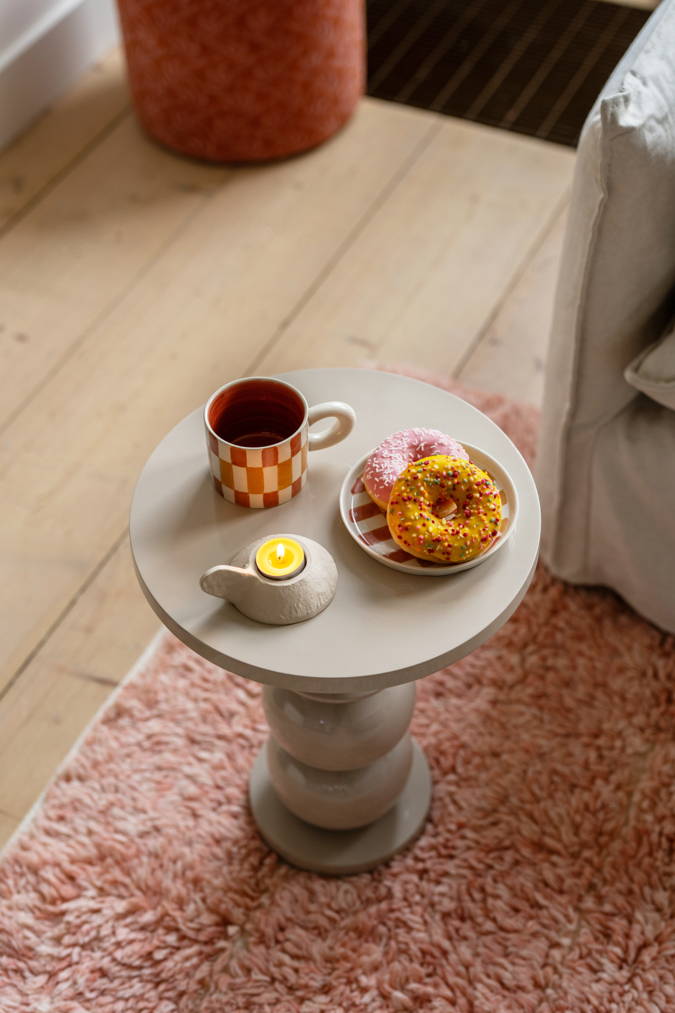 Bijzettafel Phoebe beige