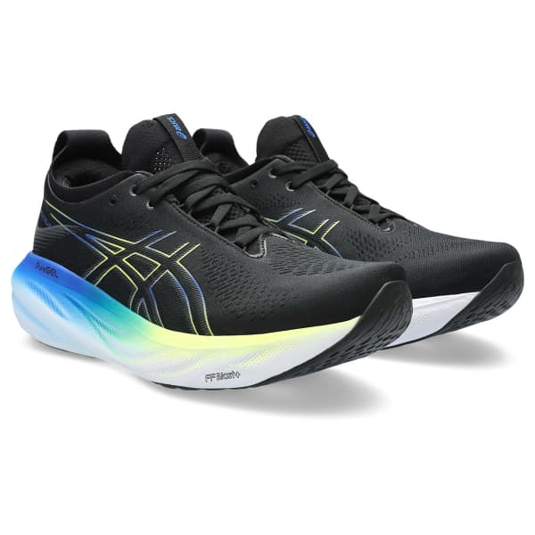 Chaussure running ASICS GEL-NIMBUS 25 BLACK/GLOW YELLOW