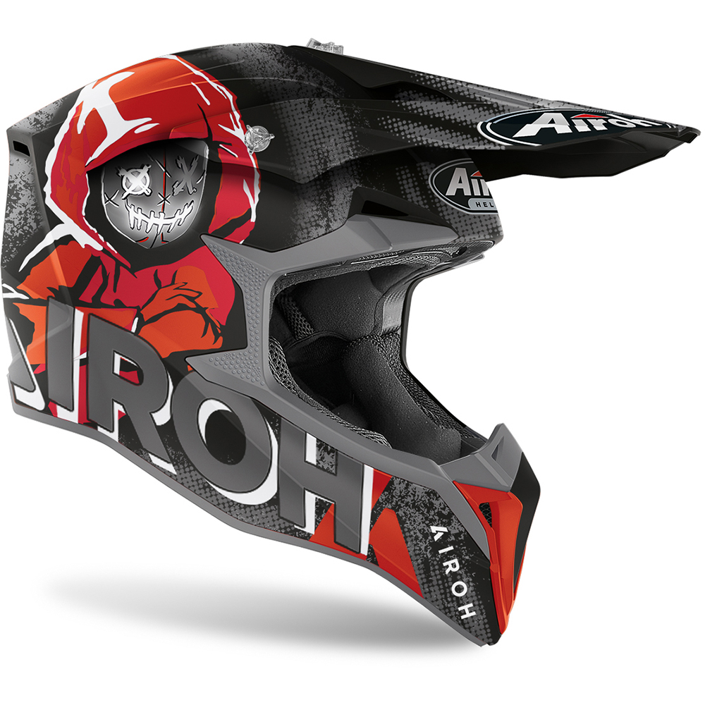 Airoh - Casque Wraap Alien Noir Mat / Gris / Rouge
