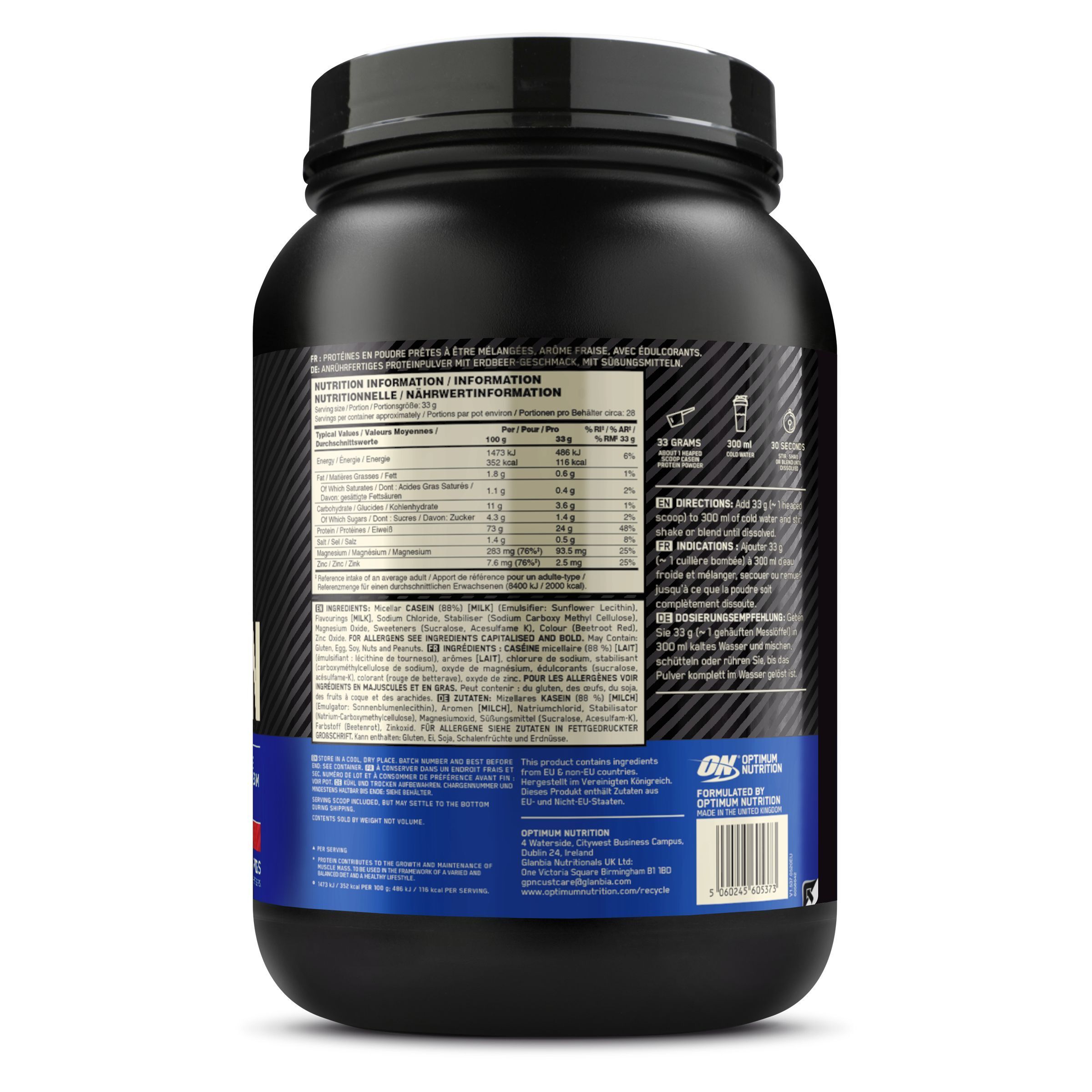 Optimum Nutrition 100% Gold Standard Casein Strawberry Delight