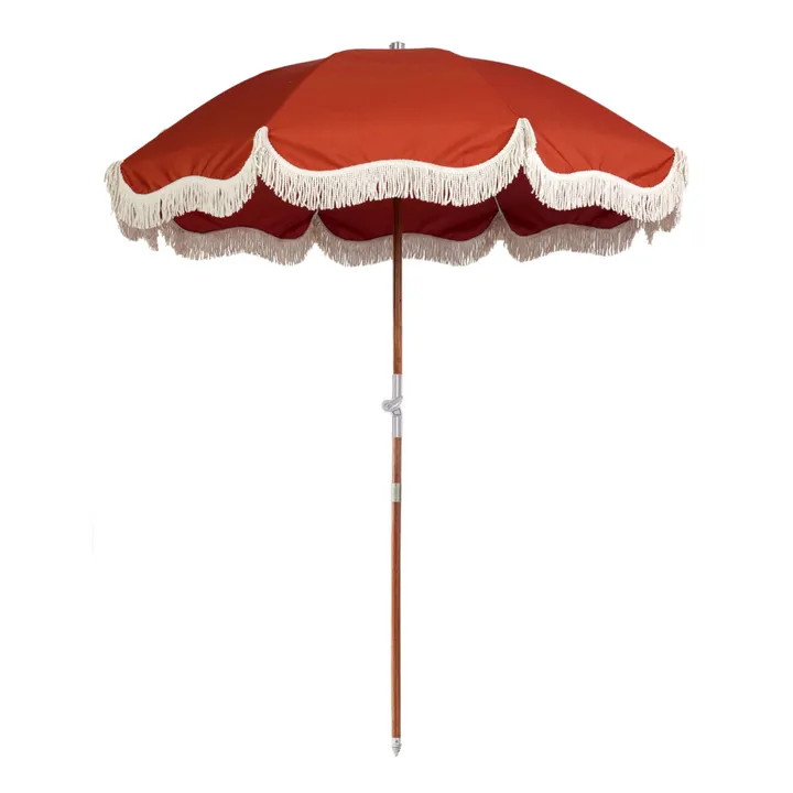 Business & Pleasure Co. Parasol frangé Premium | Rouge