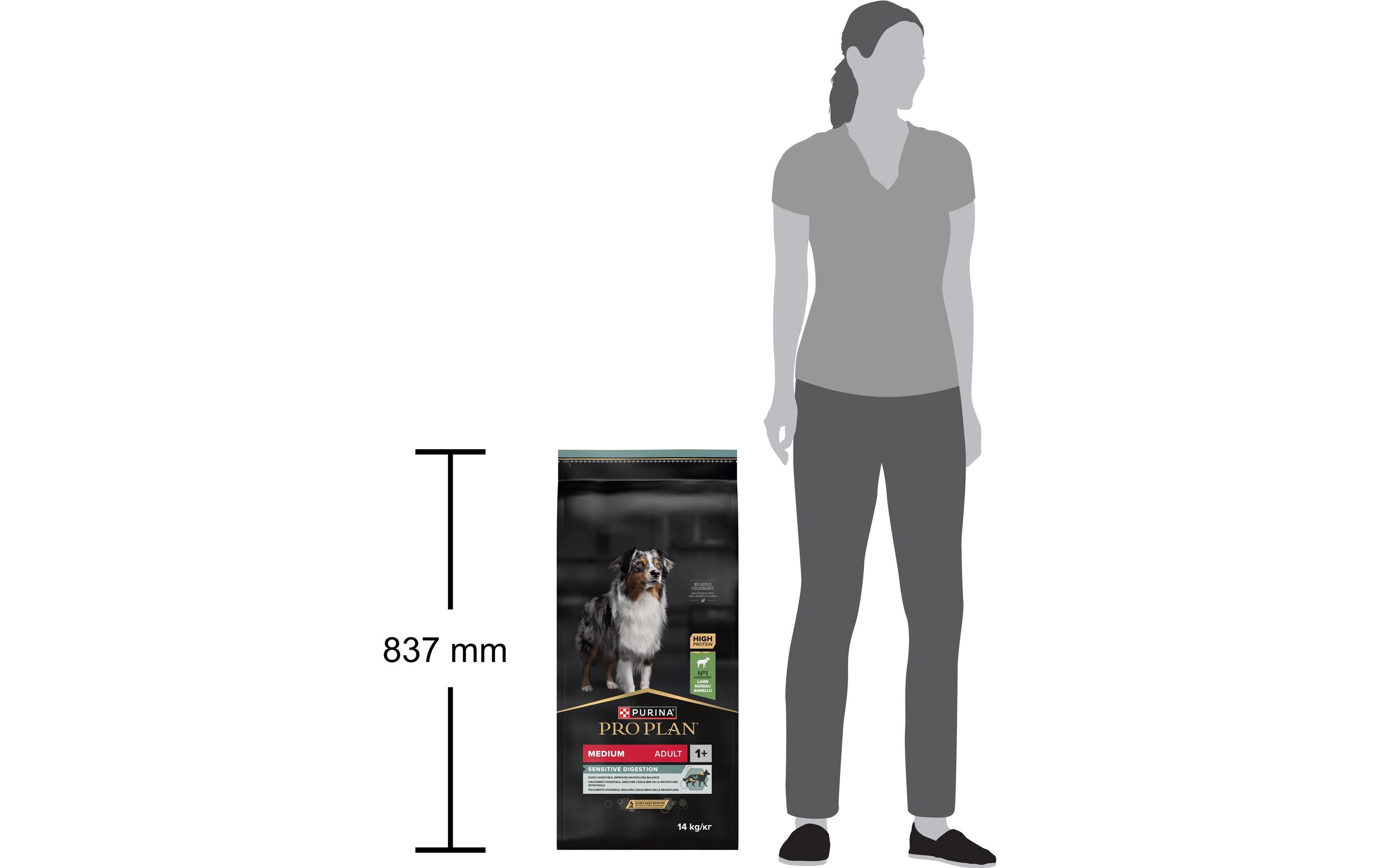 Trockenfutter M Adult Sensitive Digestion Lamm, 14 kgAlleinfutter für mittelgrosse Hunde