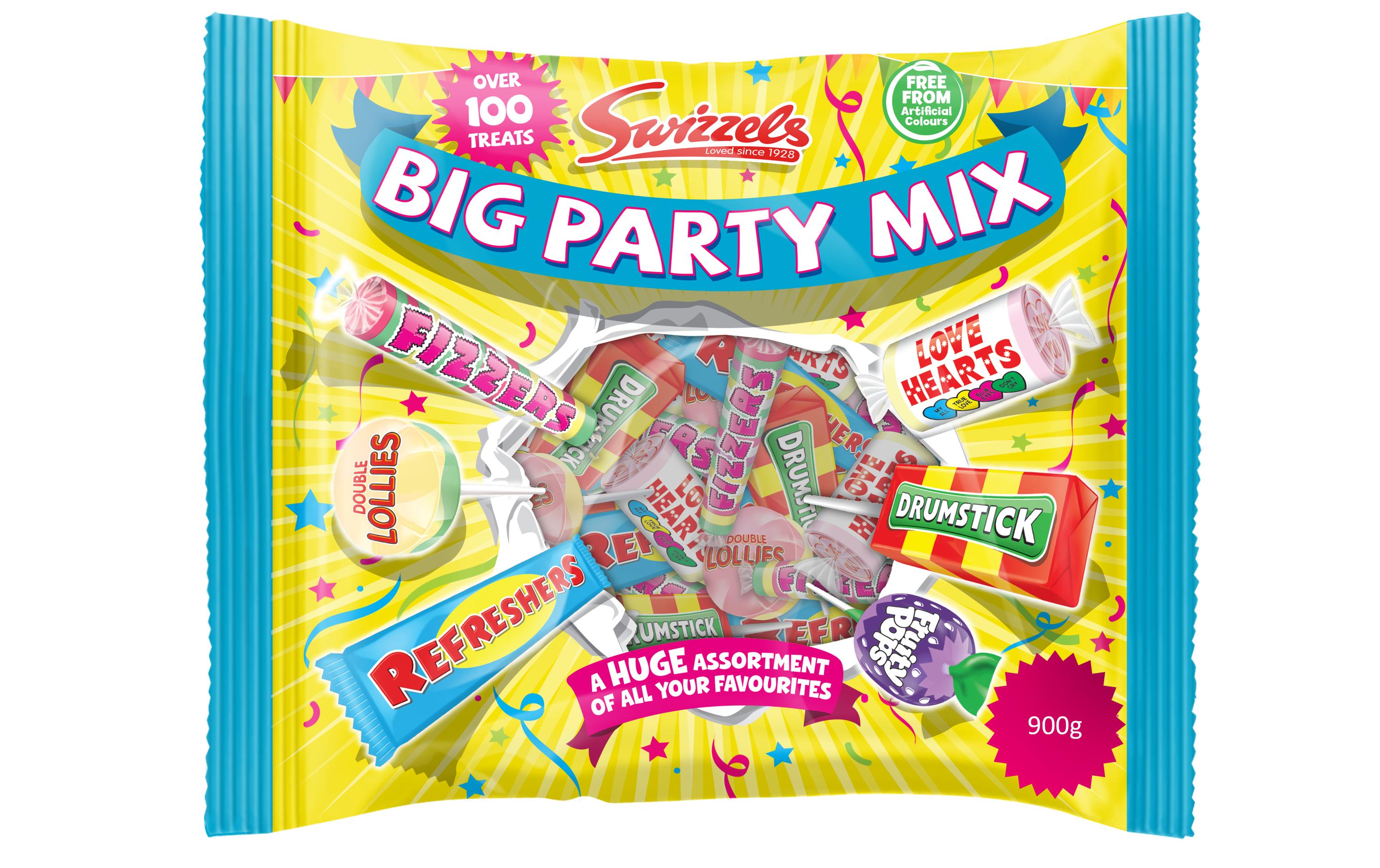 Big Party Mix 900 gGrosspackung mit Süssigkeiten