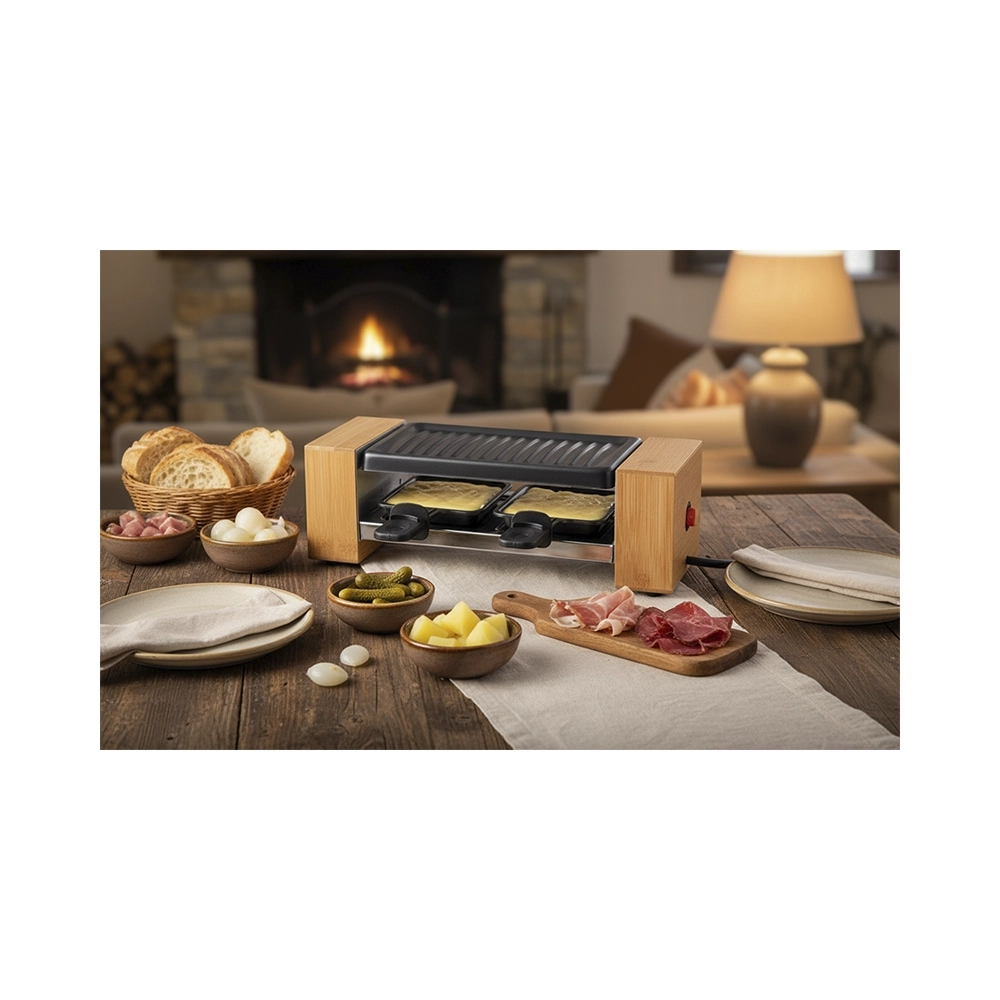 BergerLanz Bamboo Raclettegrill 2 Personen