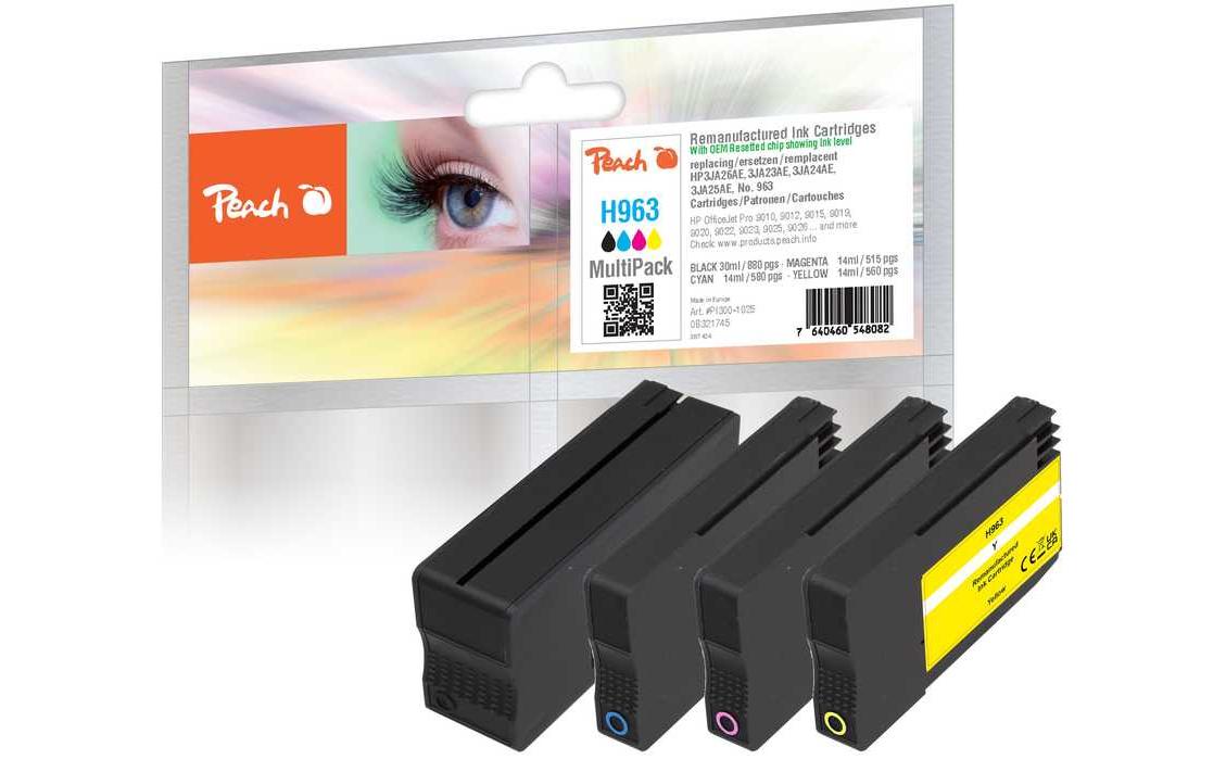 Tinte HP Nr. 963 Multi-Pack C/M/Y/BKDruckerpatrone: Schwarz, Cyan, Magenta, Gelb