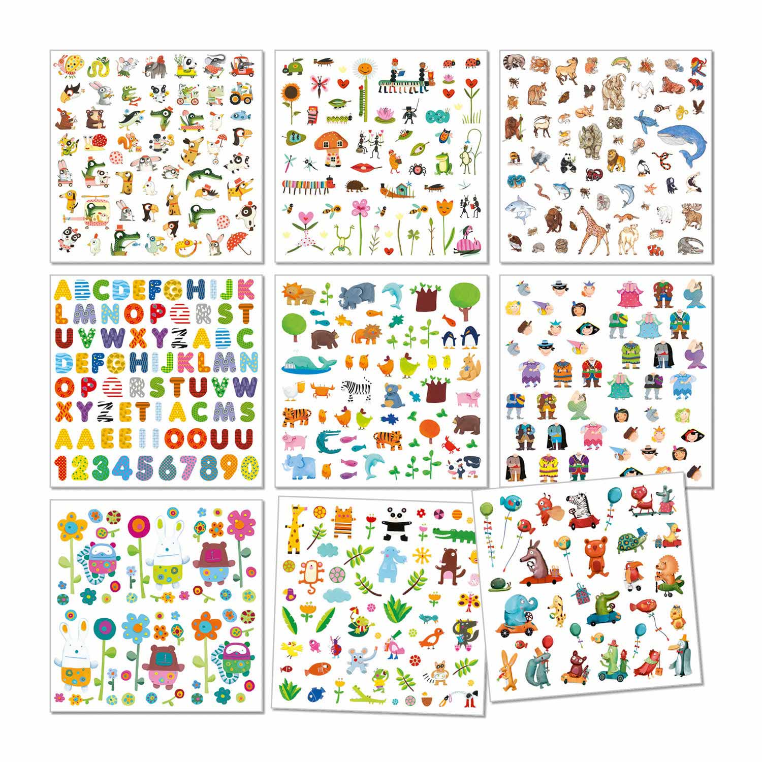 Djeco Stickers Kleine Kinderen, 1000st.