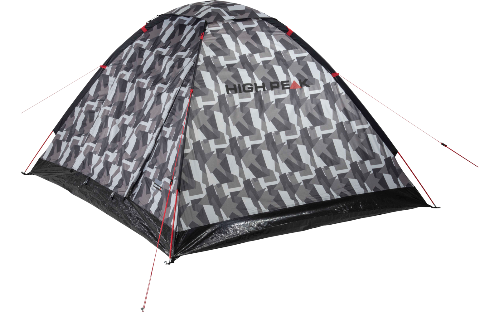 High Peak Beaver 3 freistehendes Einfachdach Kuppelzelt Camouflage für 3 Personen