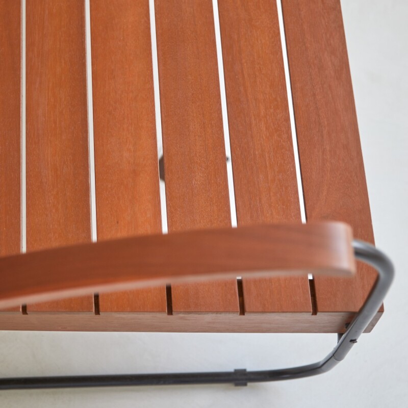 Banc Key Wood en acacia massif, 3 places