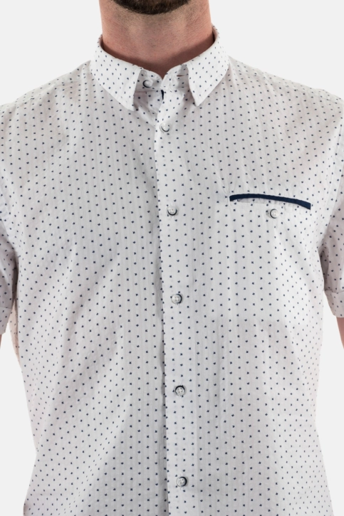 Chemise manches courtes Benson & Cherry luvioncourt blanc