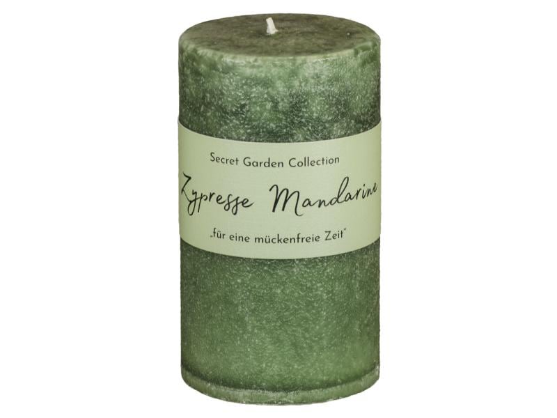 Schulthess Kerzen Zylinderkerze Secret Garden Zypresse Mand Duftkerze gegen Insekten