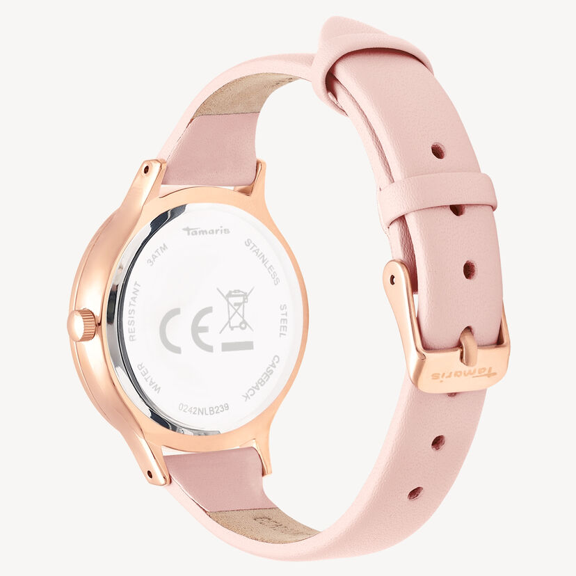 Horloge - rosegoud