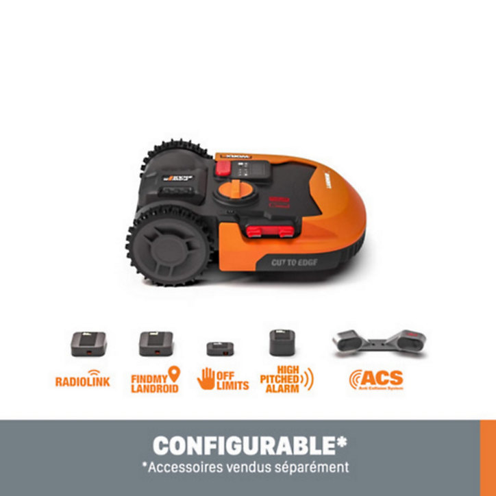 Robot tondeuse Worx Landroid M500 Plus connecté