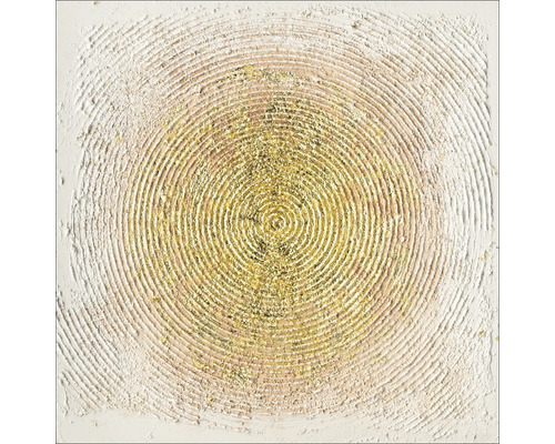 Canvas schilderij Origineel Minimal Abstract Goud VII 60x60 cm