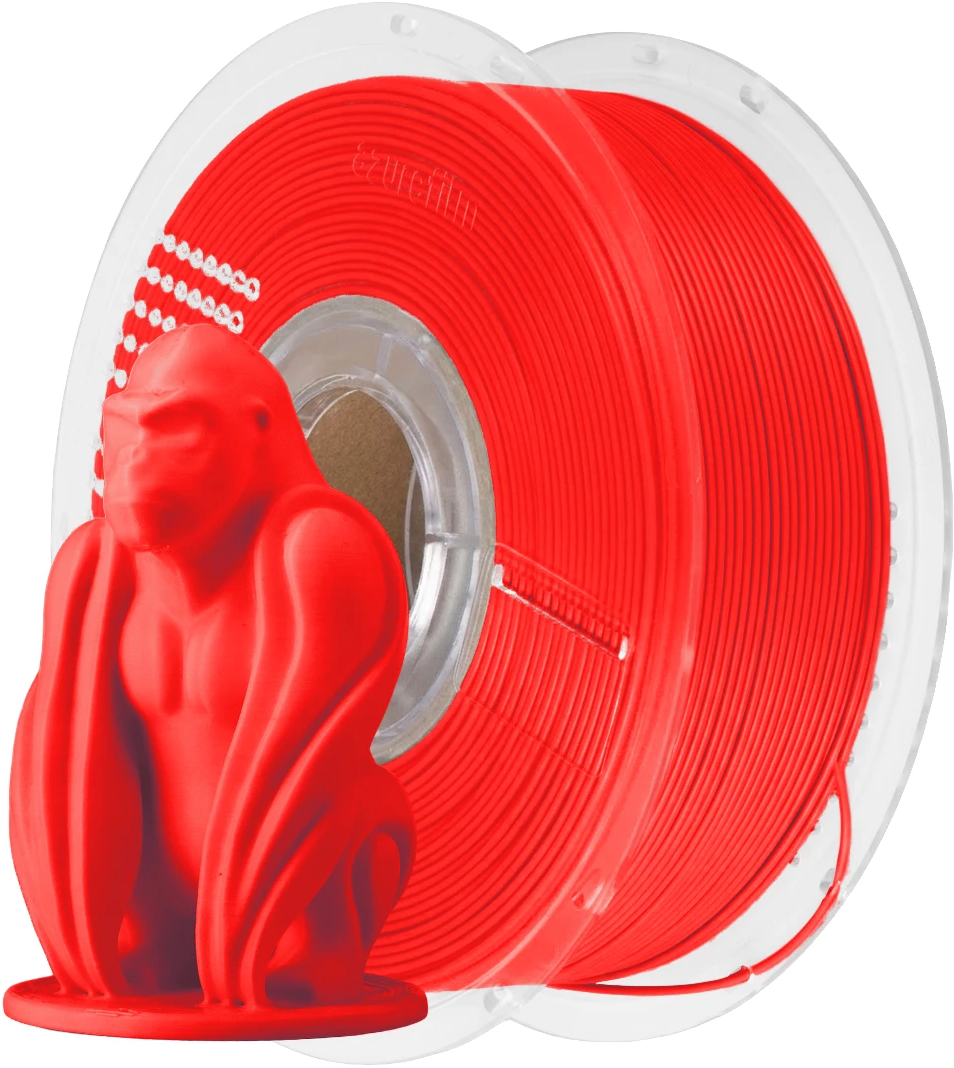 AzureFilm  PLA Neon Rot, 1,75 mm / 1000 g    Hochwertiger Druck mit guten mechanischen Eigenschaften
