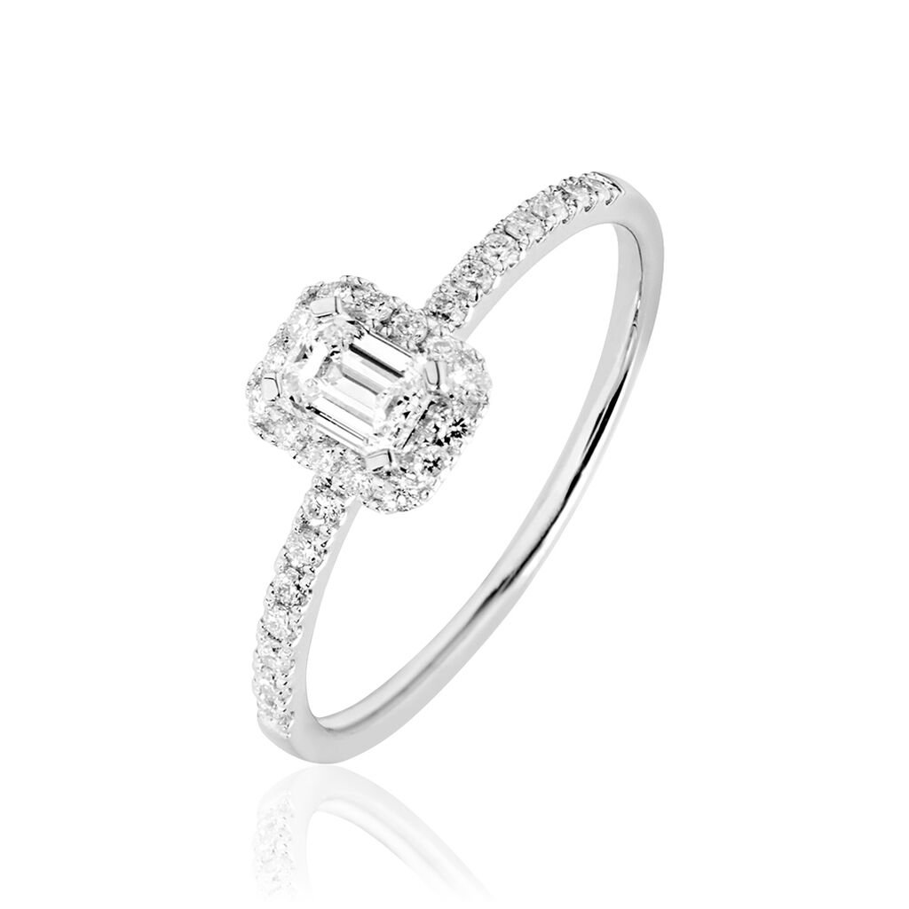 Bague Solitaire Meylia Or Blanc Diamant