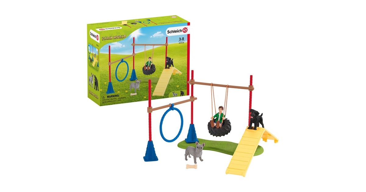 SchleichFarm World - Speelplezier voor honden speelfiguur  (42536)