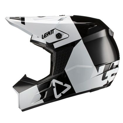 Casque cross Leatt GPX 3.5 V21.1 - BLACK WHITE 2023 - Noir / Blanc