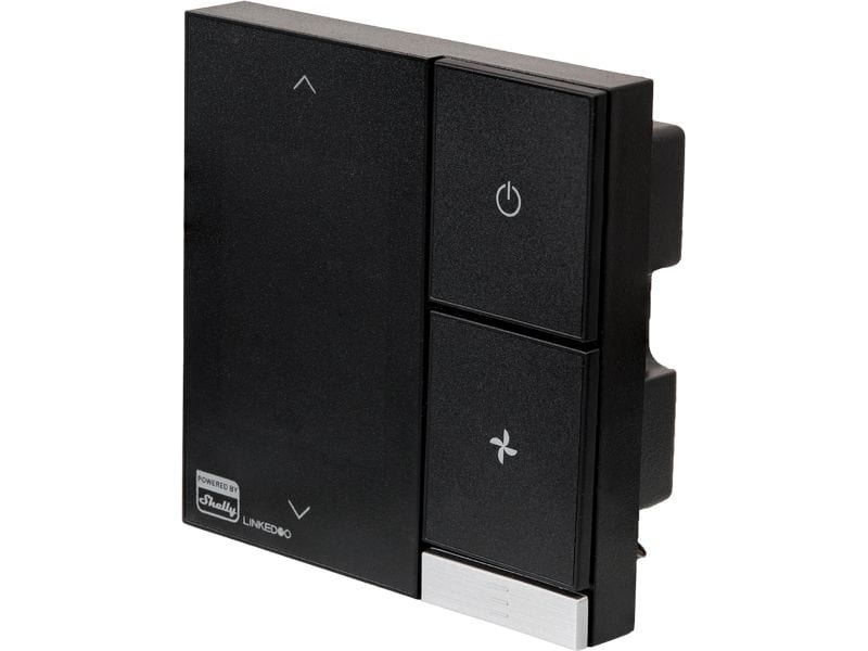 Shelly Smarter Thermostat Smart HVAC, LinkedGo Schwarz Thermostat für die vollständige Steuerung von HVAC-Systemen
