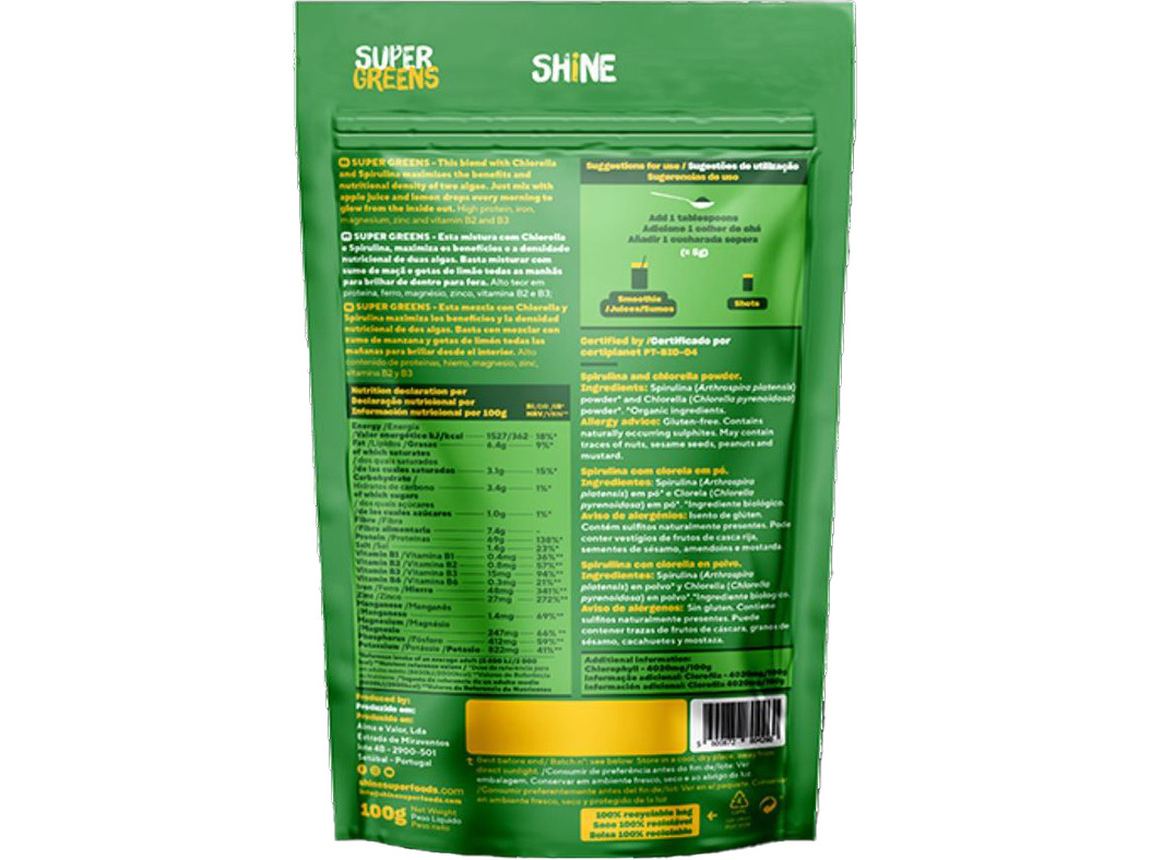 SUPER GREENS SHINE 100GR