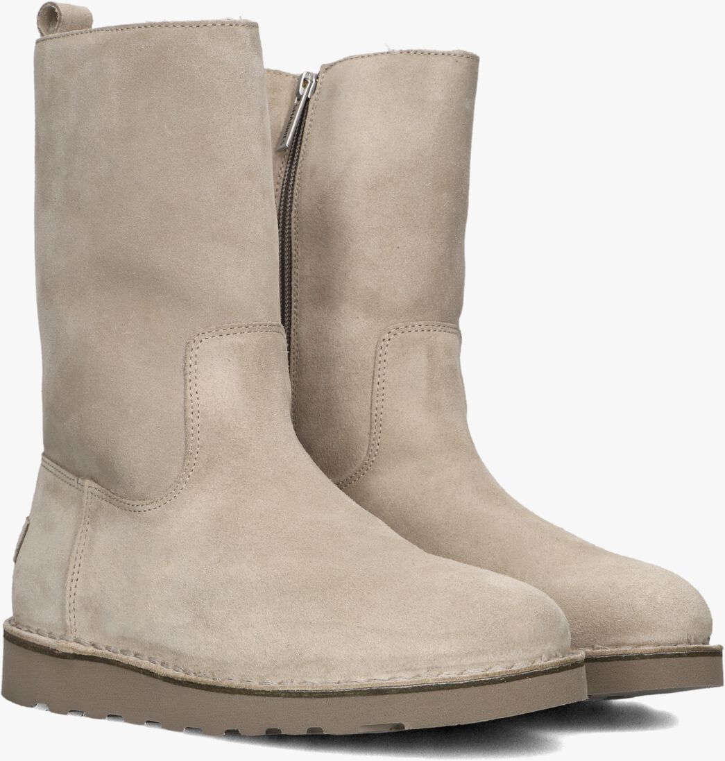 beige shabbies enkelboots palissa mia high zip